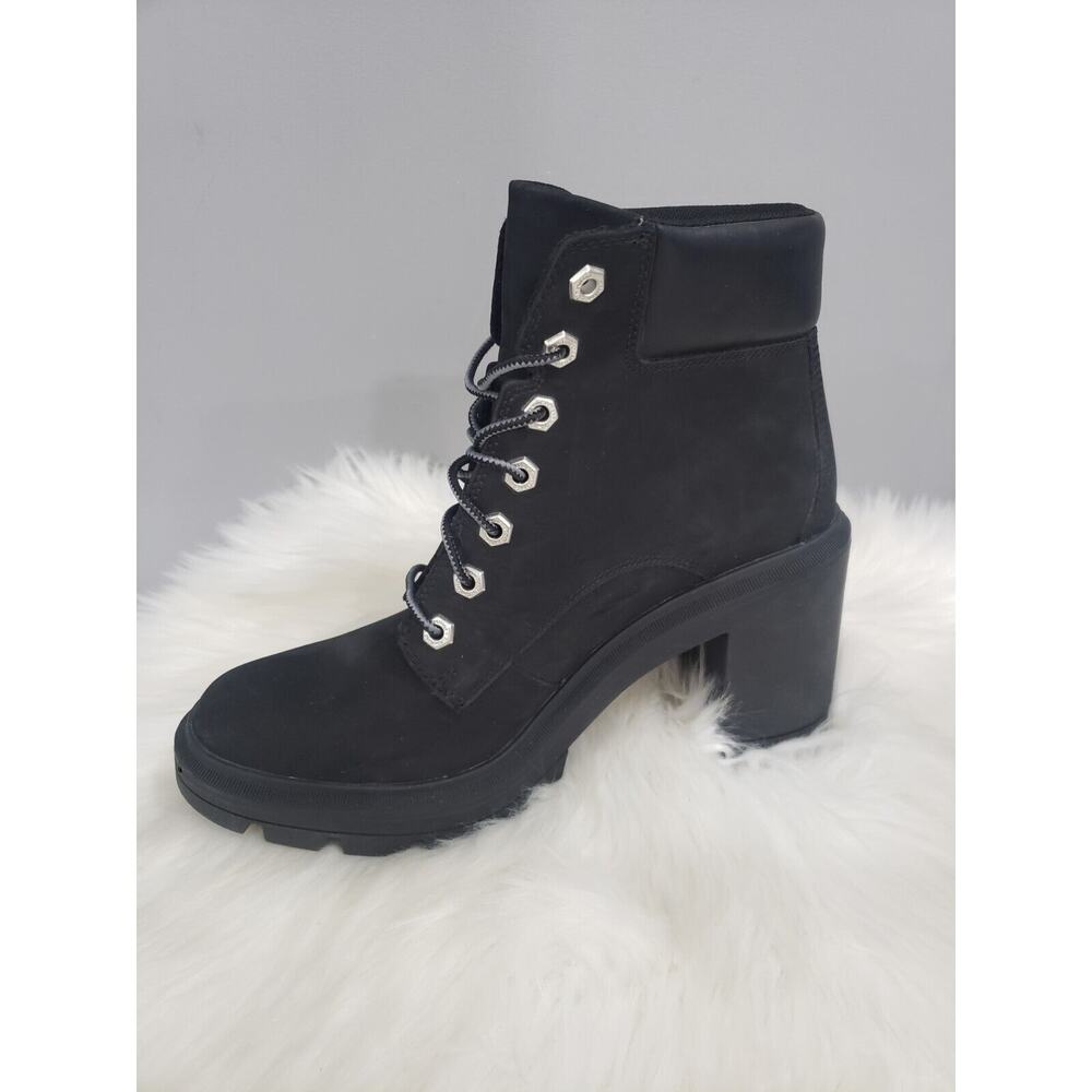 Women's‎ Shoes Timberland ALLINGTON HEIGHTS 6" Boots TB0A5Y6C0151 BLACK NUBUCK - Picture 3 of 6